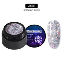 Load image into Gallery viewer, A01 Shiny Diamond Gel Sparkling Silver
