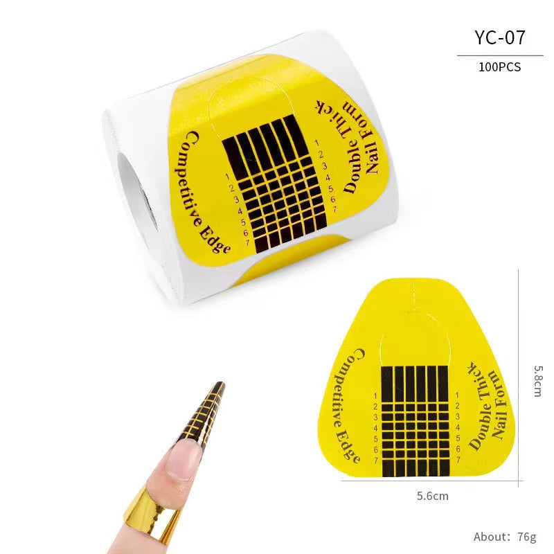 100pcs Nail Extension Builder Gel Tap