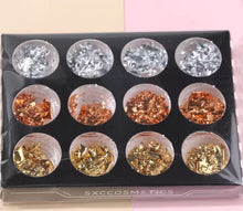 Load image into Gallery viewer, 1 Box Mix Colour Gold Silver Foil Paper
