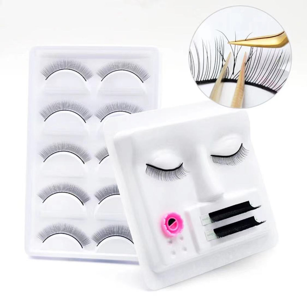 Eyelash Extension Reusable Practice White Base
