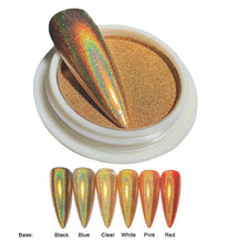 Load image into Gallery viewer, MP4 Holographic Mirror Chrome Nail Powder- Gold
