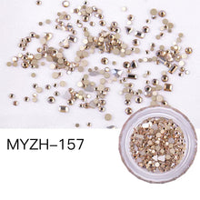 Load image into Gallery viewer, Mini small size Nail Art Rhinestones Multi-size Colorful stones
