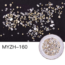 Load image into Gallery viewer, Mini small size Nail Art Rhinestones Multi-size Colorful stones
