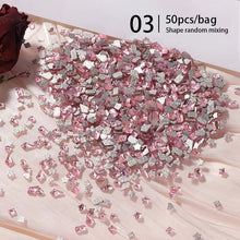 Load image into Gallery viewer, 50pcs Mix Shape Nail Art Decoration Stones

