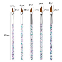 Load image into Gallery viewer, 5pcs/Set Acrylic Nail Art Brush
