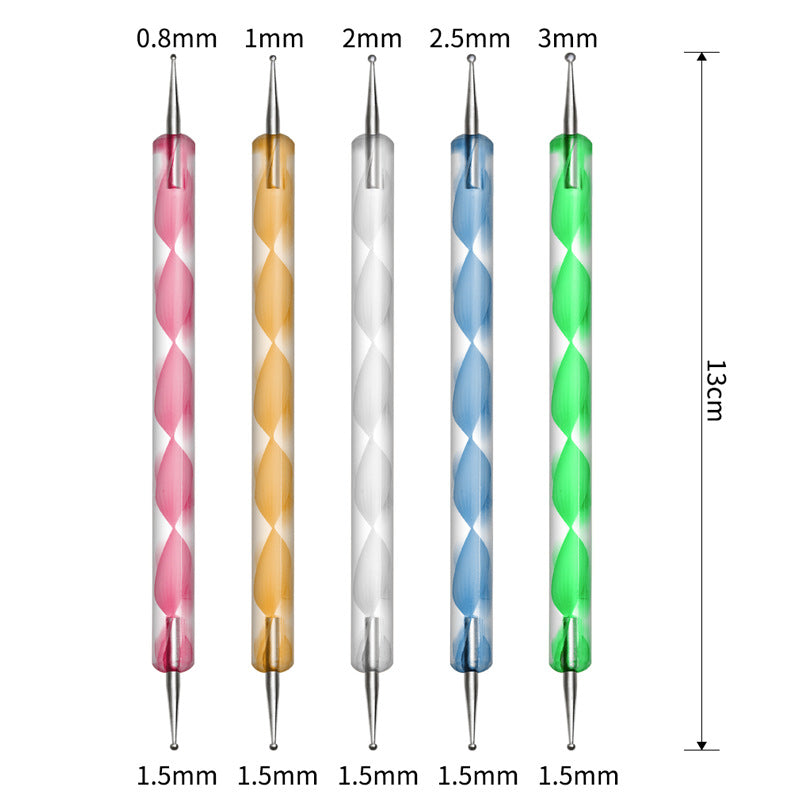 5pcs/Set Dotting Tools Nail Brush